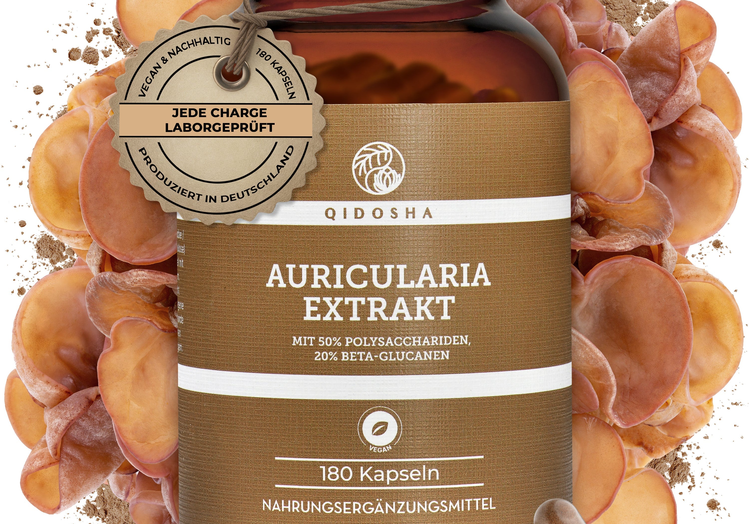 Auricularia, auch "Judasohr" oder "Mu Err"