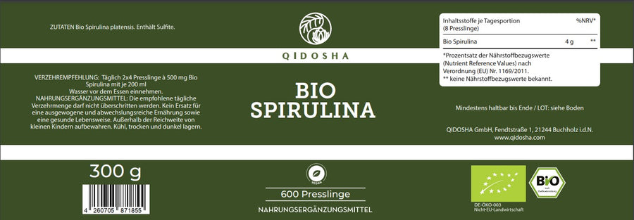 Bio Spirulina Presslinge