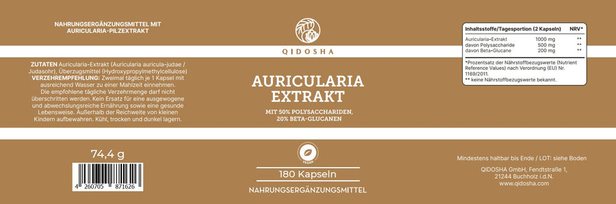 Auricularia (Judasohr) Extrakt im Glas