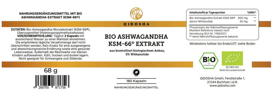 Bio Ashwagandha Extrakt KSM-66®