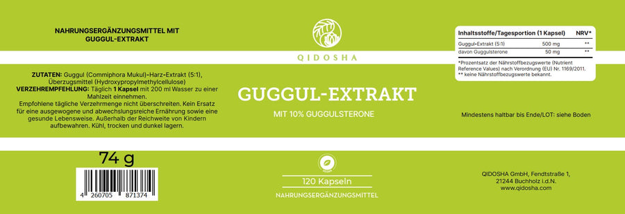 Guggul-Extrakt im Glas