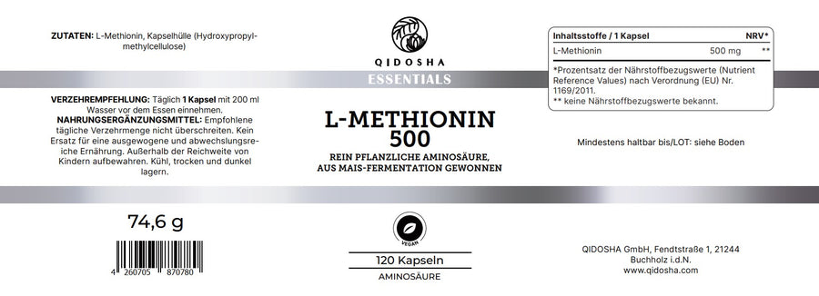 L-Methionin im Glas