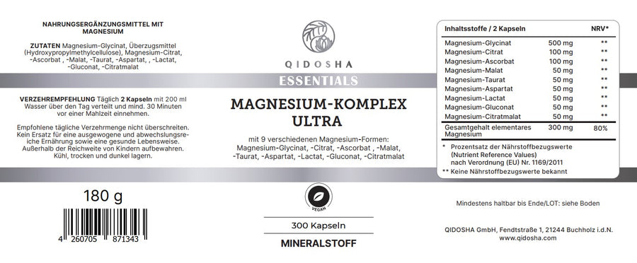 Magnesium-Komplex Ultra im Glas