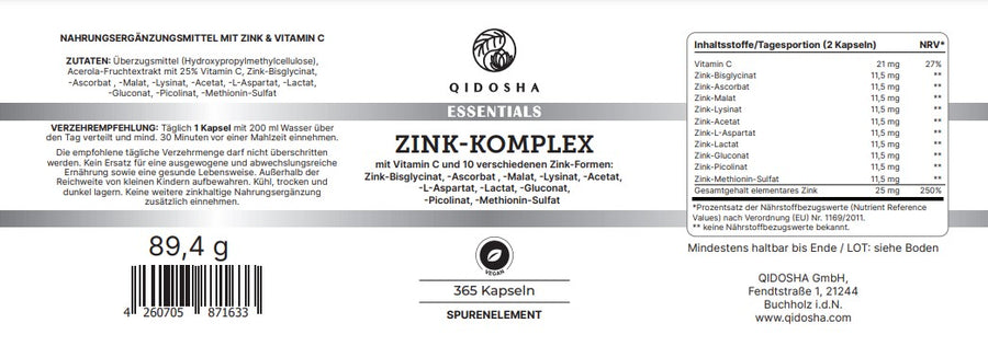 Zink-Komplex plus Vitamin C