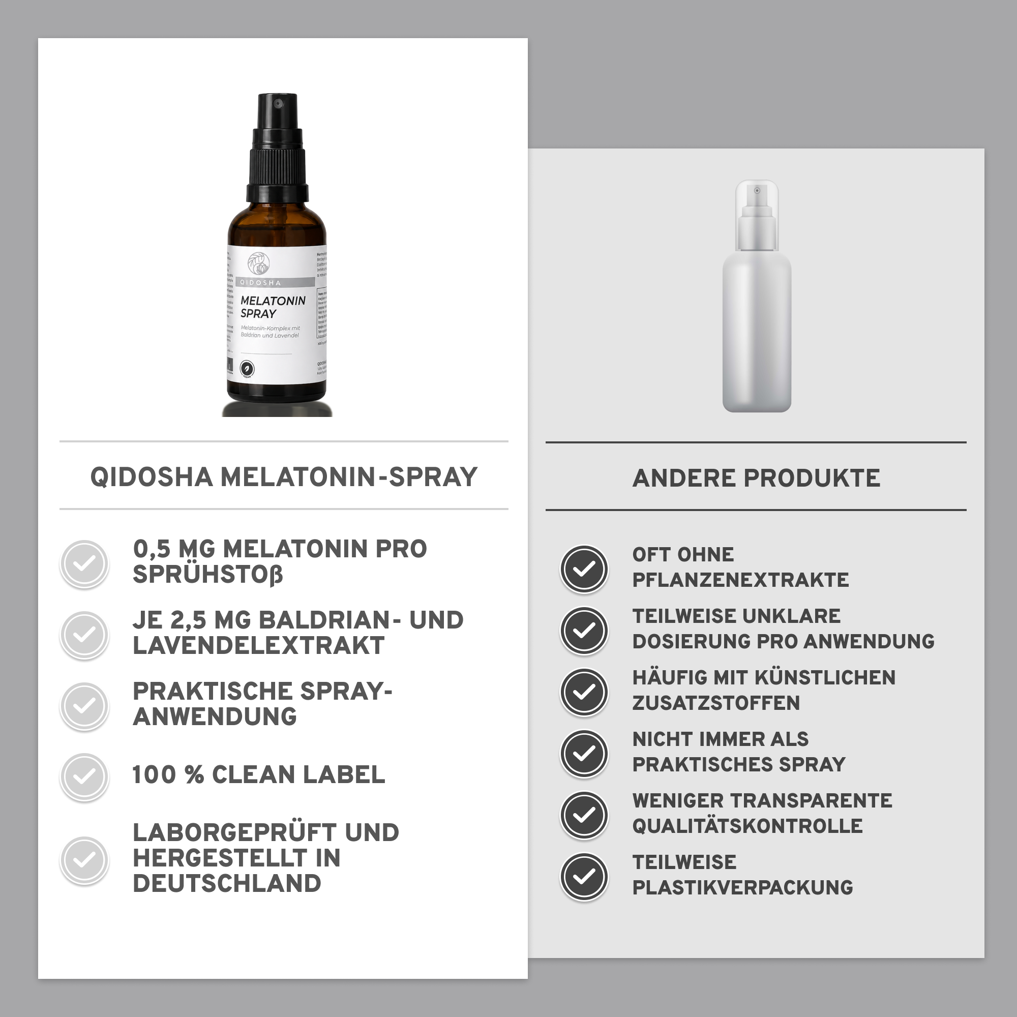 Melatonin Komplex - Spray mit Baldrian und Lavendel - 30 ml