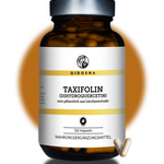 QIDOSHA Taxifolin (Dihydroquercetin) in braunem Glas, 120 vegane Kapseln. Premium-Lärchenextrakt, ohne Zusatzstoffe, laborgeprüft, nachhaltige Verpackung. Hochwertiges Nahrungsergänzungsmittel.