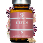 QIDOSHA Fisetin: Premium-Glas mit 120 veganen Kapseln, laborgeprüfte Qualität, ohne Füllstoffe. Enthält Fisetin und Piperin, natürliche pflanzliche Quelle.