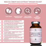 QIDOSHA Rosskastanie, Rotes Weinlaub, Acerola: Premium veganes Nahrungsergänzungsmittel im Glas, laborgeprüft, ohne Füllstoffe, mit Aescin, Polyphenolen und Vitamin C, 120 Kapseln.