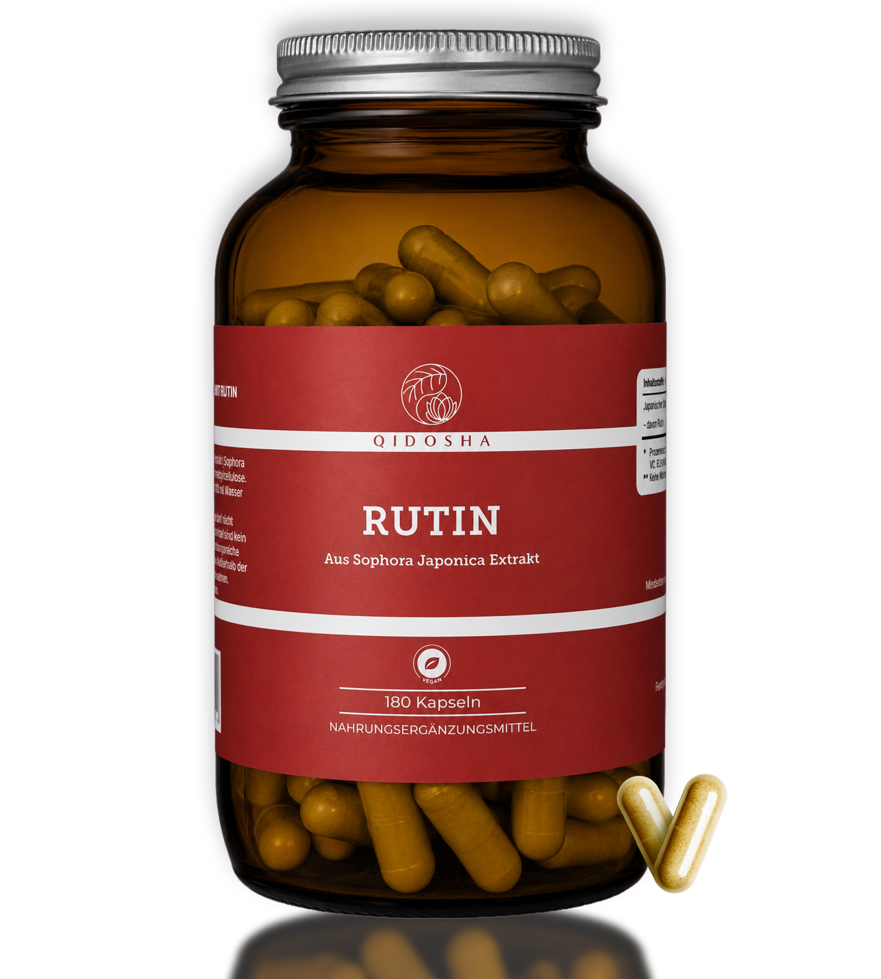 Rutin aus Sophora Japonica Extrakt  180 Kapseln - laborgeprüft