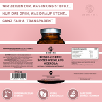Rosskastanie, Rotes Weinlaub, Acerola Kapseln von QIDOSHA: Premium, laborgeprüfte Qualität ohne Füllstoffe, mit Aescin, Polyphenolen und Vitamin C. Vegan, nachhaltig verpackt im Apothekerglas.