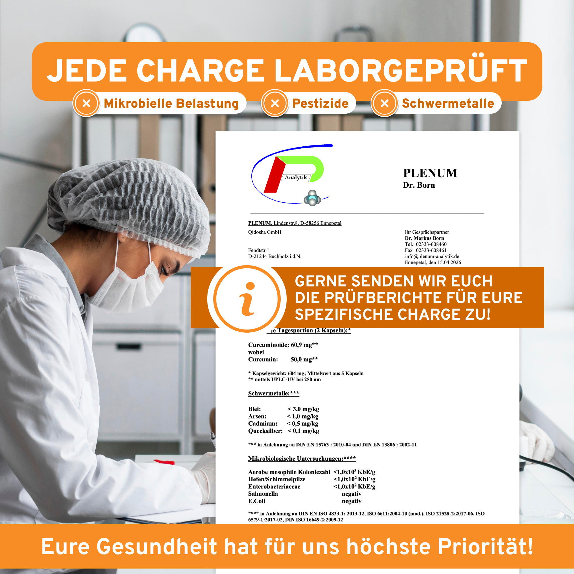 Novasol® Curcumin: Premium, laborgeprüfter flüssiger Kurkuma-Extrakt in Mizellenform, hohe Bioverfügbarkeit, ohne Füll- oder Zusatzstoffe, garantiert hohe Qualität.