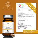 Silbertannen-Extrakt-Kapseln von QIDOSHA, 90 Stück im braunen Glas, Premiumqualität mit 70% Polyphenolen, laborgeprüft, ohne Füllstoffe, nachhaltige Verpackung, inkl. Laborzertifikat.