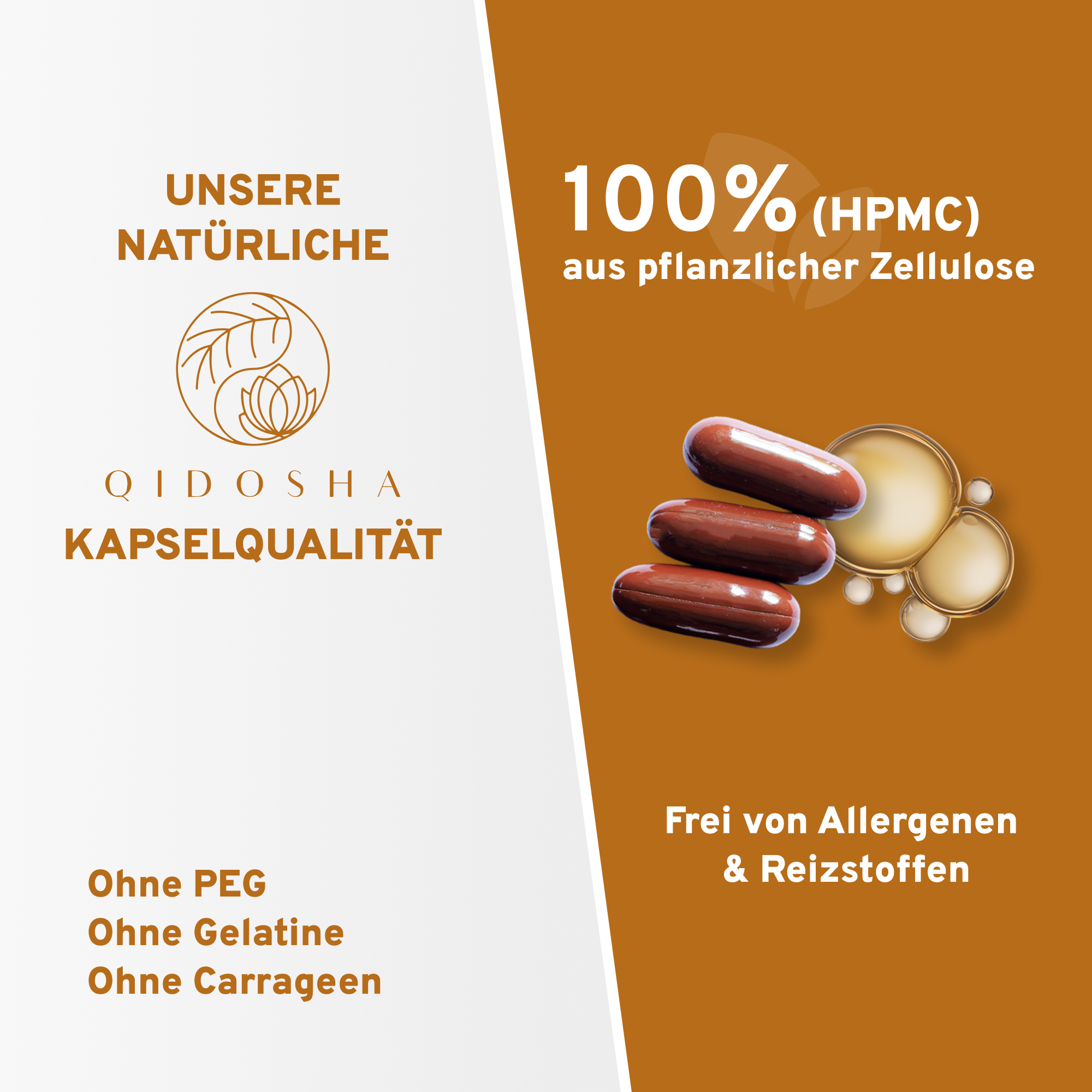 Qidosha Coenzym Q10 170mg mit Leinsamenöl Softgel-Kapseln: Premium, laborgeprüfte Qualität, 100% vegan, ohne Füllstoffe, für optimale Bioverfügbarkeit und Energieproduktion.