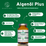 Algenöl Plus: Omega 3 Fettsäuren aus veganer Quelle plus die Vitamine D & K