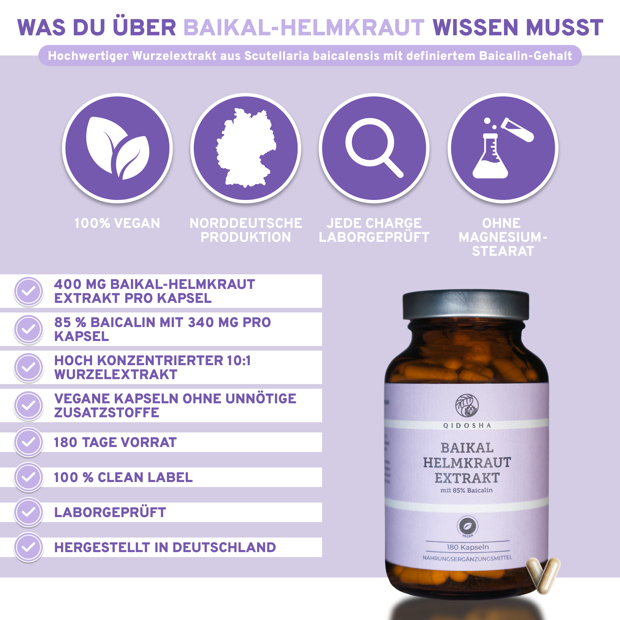 Baikal Helmkraut Extrakt