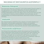 Austernpilz (Pleurotus) Extrakt Kapseln, Premium-Qualität, 500mg, hoher Polysaccharid- und Beta-Glucan-Gehalt, laborgeprüft, ohne Zusatzstoffe, nachhaltige Glasverpackung, hergestellt in Deutschland.