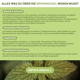 Brennnessel-Komplex mit Rosskastanie, Weinrebenblatt, Kupfer und Mangan. Premium, laborgeprüft, ohne Zusatzstoffe, ideal für Vitalität und Zellschutz. Ab Januar 2026 bei QIDOSHA verfügbar.