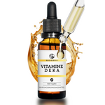 QIDOSHA Vitamine D E K A Tropfen: Premium-Nahrungsergänzungsmittel mit 900 Tropfen, hohe Qualität, laborgeprüft, ohne Zusatzstoffe, in nachhaltigem Glas mit Pipette.