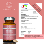 QIDOSHA Fisetin plus Piperin, Premium-Nahrungsergänzungsmittel im Glas, laborgeprüfte Qualität, ohne Füllstoffe, 120 vegane Kapseln, mit Qualitätszertifikat von Plenum Analytik.