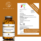 QIDOSHA Magnesium-Taurat: 300 vegane Kapseln in Glas, organische Mg-Form, laborgeprüft, hohe Bioverfügbarkeit, ohne Zusatzstoffe, Premium-Qualität. Jede Charge getestet auf Schadstoffe.