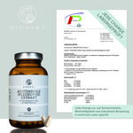 QIDOSHA Austernpilz (Pleurotus) Extrakt in braunem Glas, 120 Kapseln mit 30% Polysacchariden, 10% Beta-Glucanen, laborgeprüft, ohne Zusatzstoffe. Beigefügt: Laborzertifikat.