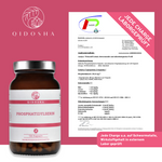 Qidosha Phosphatidylserin: Premium, laborgeprüftes Nahrungsergänzungsmittel in Glasbehälter, 120 vegane Kapseln, ohne Zusatzstoffe, enthält 301 mg Phosphatidylserin pro Tagesportion.