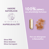 QIDOSHA Cistus Incanus Extrakt Kapseln, vegane HPMC-Kapseln mit Premium-Zistrosenextrakt, laborgeprüfte Qualität, 100% ohne Füllstoffe, liefert 200 mg Polyphenole pro Tagesdosis.
