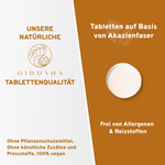 Vitamin B12 Komplex Tabletten: Premium, laborgeprüft, ohne Füllstoffe, vegan. Enthält synergistischen B12-Komplex mit Akazienfaser. Verpackt in lichtgeschütztem Braunglas.