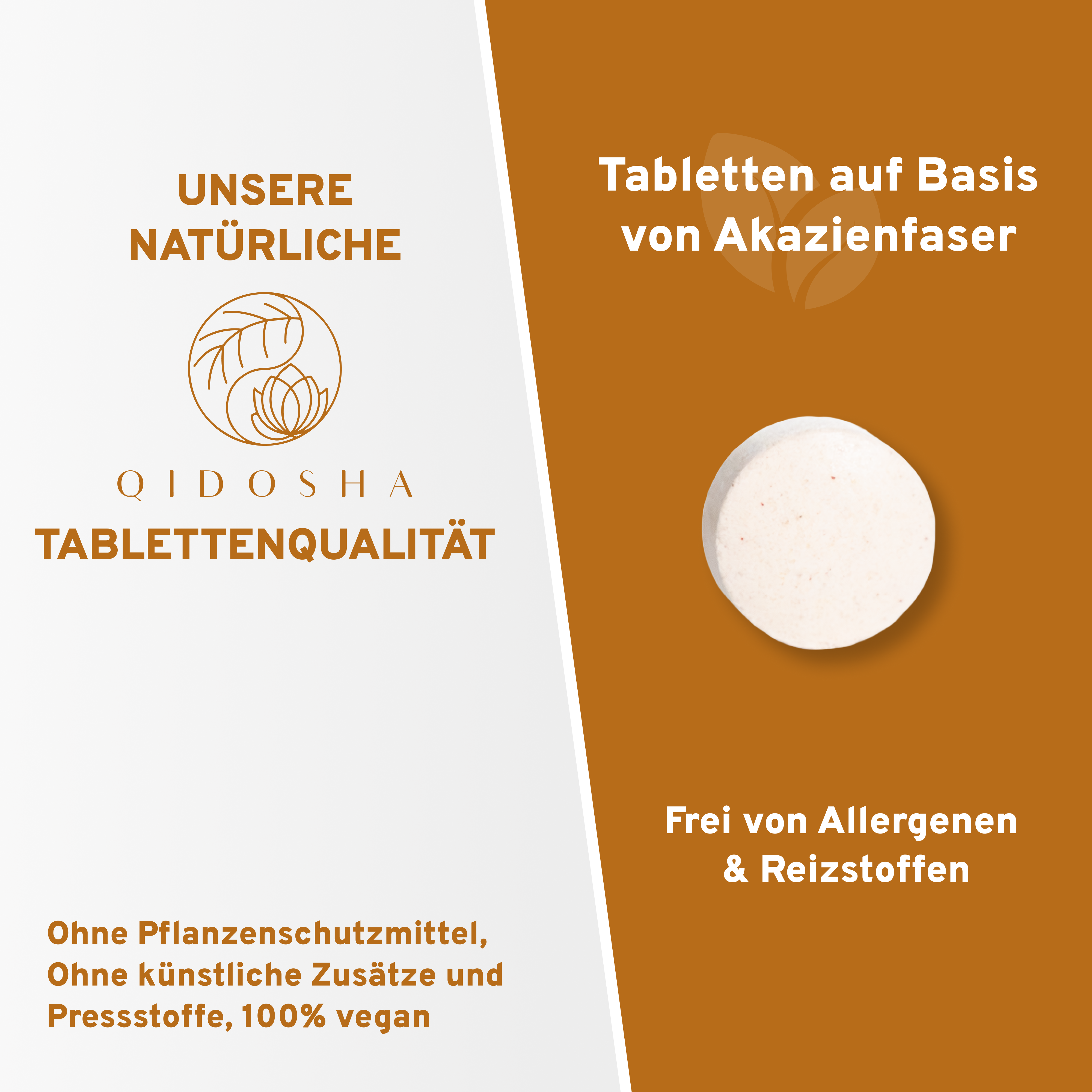 Vitamin B12 Komplex Tabletten: Premium, laborgeprüft, ohne Füllstoffe, vegan. Enthält synergistischen B12-Komplex mit Akazienfaser. Verpackt in lichtgeschütztem Braunglas.