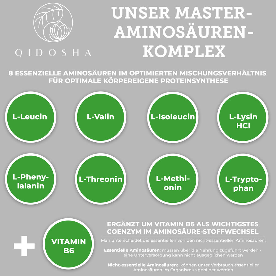 Master Aminosäuren Komplex plus Vitamin B6 im Glas