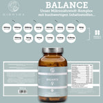 BALANCE Wechseljahre-Komplex ² von QIDOSHA: Premium-Nahrungsergänzungsmittel mit Yams, Rotklee, Cordyceps und B-Vitaminen; 120 laborgeprüfte Kapseln, ohne Zusatzstoffe, true clean label.