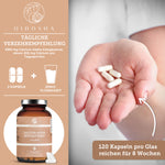 QIDOSHA Calcium-Alpha-Ketoglutarat: Premium-Laborgeprüftes Supplement, 120 vegane Kapseln im Glas. Hohe Bioverfügbarkeit, ohne Zusatzstoffe, 8 Wochen Vorrat, täglich 2 Kapseln.