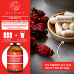 Glucosamin & Chondroitin plus Vitamin C: Premium-Kapseln, laborgeprüft, für 80-Tage-Vorrat. Enthält hochwertige Wirkstoffe, ideal für Knorpelfunktion. Enthält keine Füllstoffe. Verpackt in Braunglas.