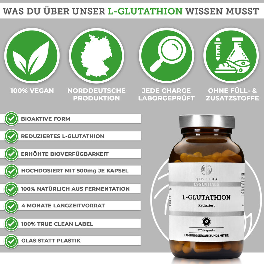 Buy glutathione capsules in bioactive form with 500mg/capsule online QIDOSHA Buy glutathione capsules in bioactive form with 500mg/capsule online QIDOSHA