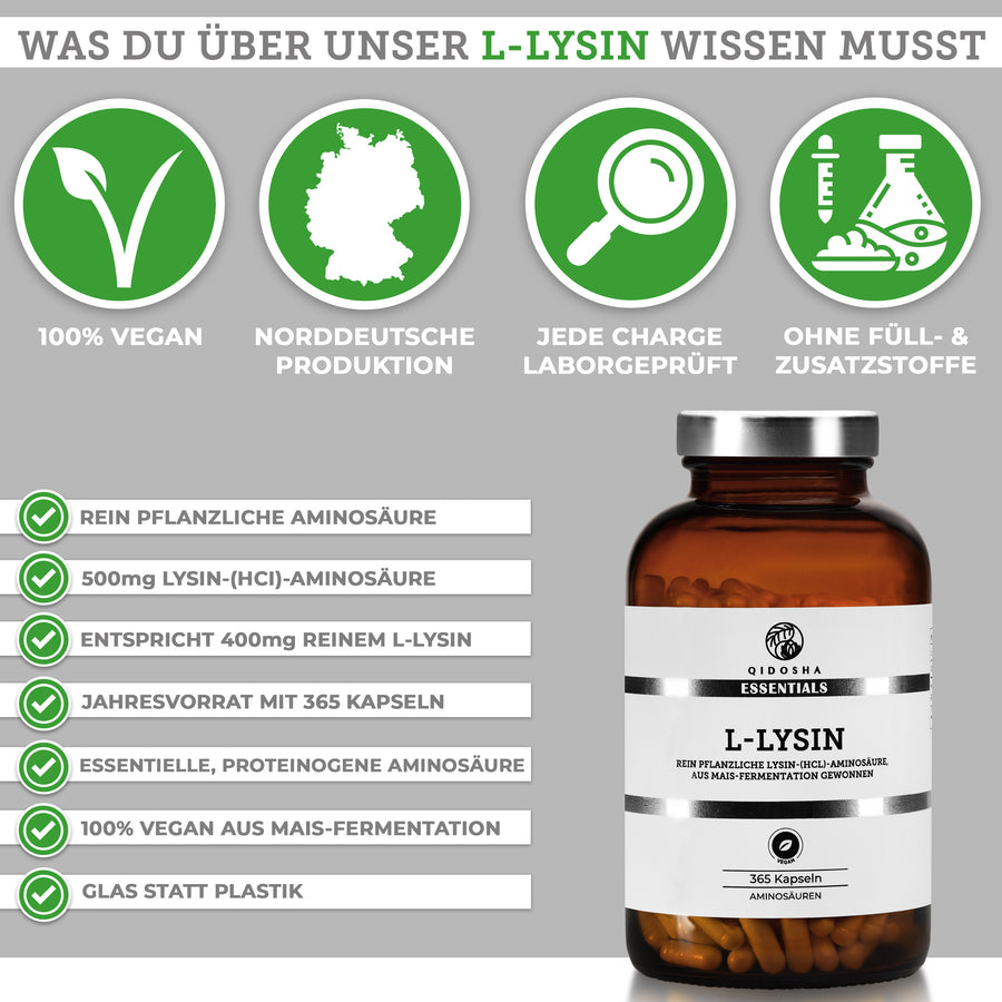 L-Lysin im Glas