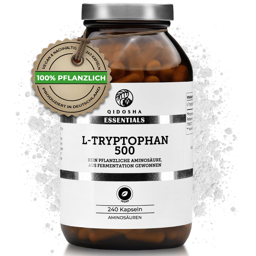 L-Tryptophan im Glas