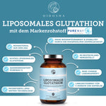 Glutathion liposomal mit dem Markenrohstoff PureWay™ G: Premium-Kapseln von Qidosha, 120 Stück, hohe Bioverfügbarkeit, laborgeprüfte Qualität, ohne Füllstoffe, hergestellt in Deutschland.