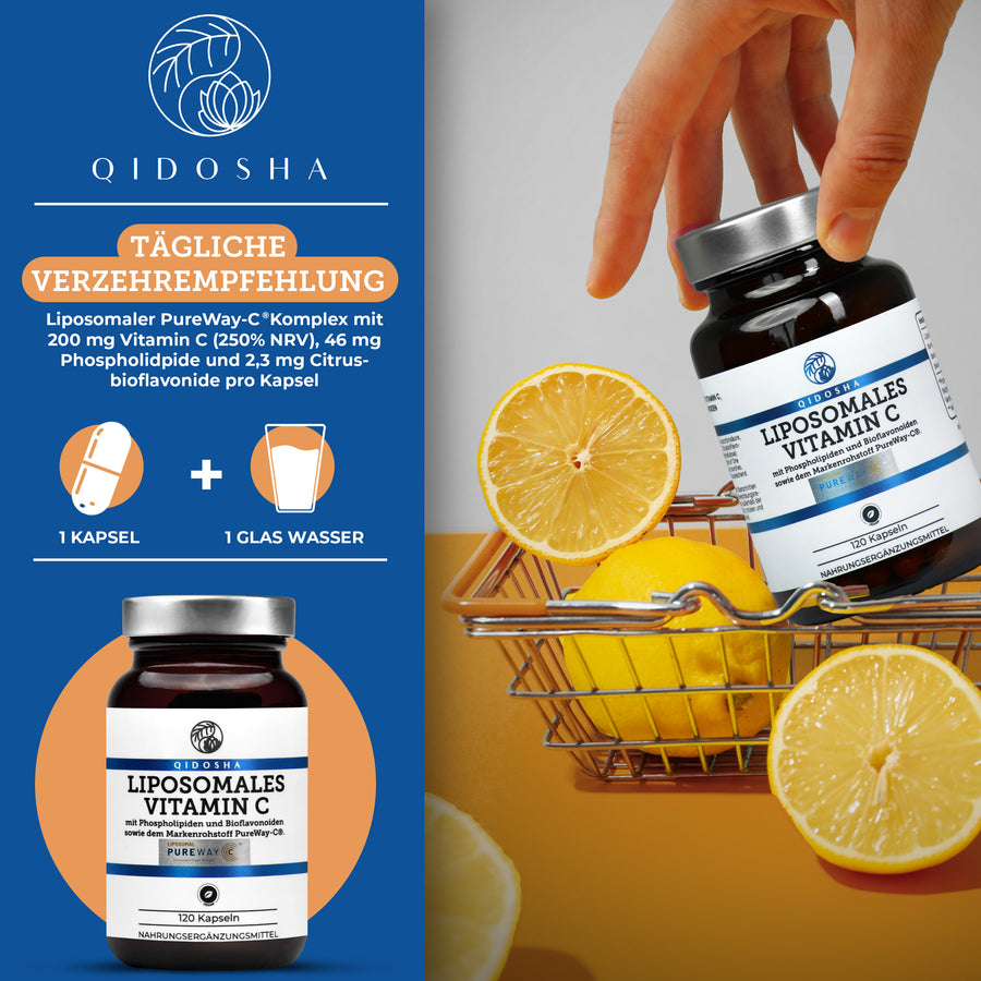 Vitamin C liposomal plus bioflavonoid with the brand raw material PureWay-C®