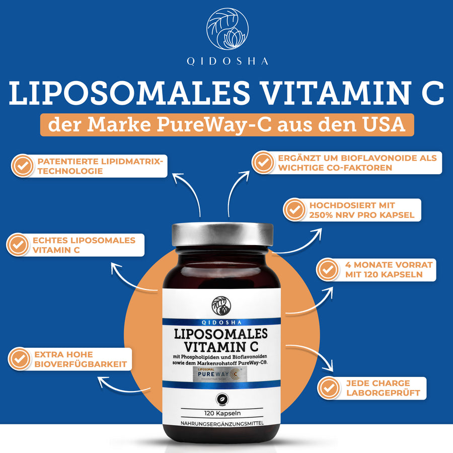 Vitamin C liposomal plus bioflavonoid with the brand raw material PureWay-C®
