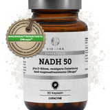 NADH plus D-Ribose im Glas: Premium, vegan, laborgeprüft, in Deutschland hergestellte Nahrungsergänzung, 90 magensaftresistente Kapseln, ohne Füllstoffe, für zelluläre Energiegewinnung.