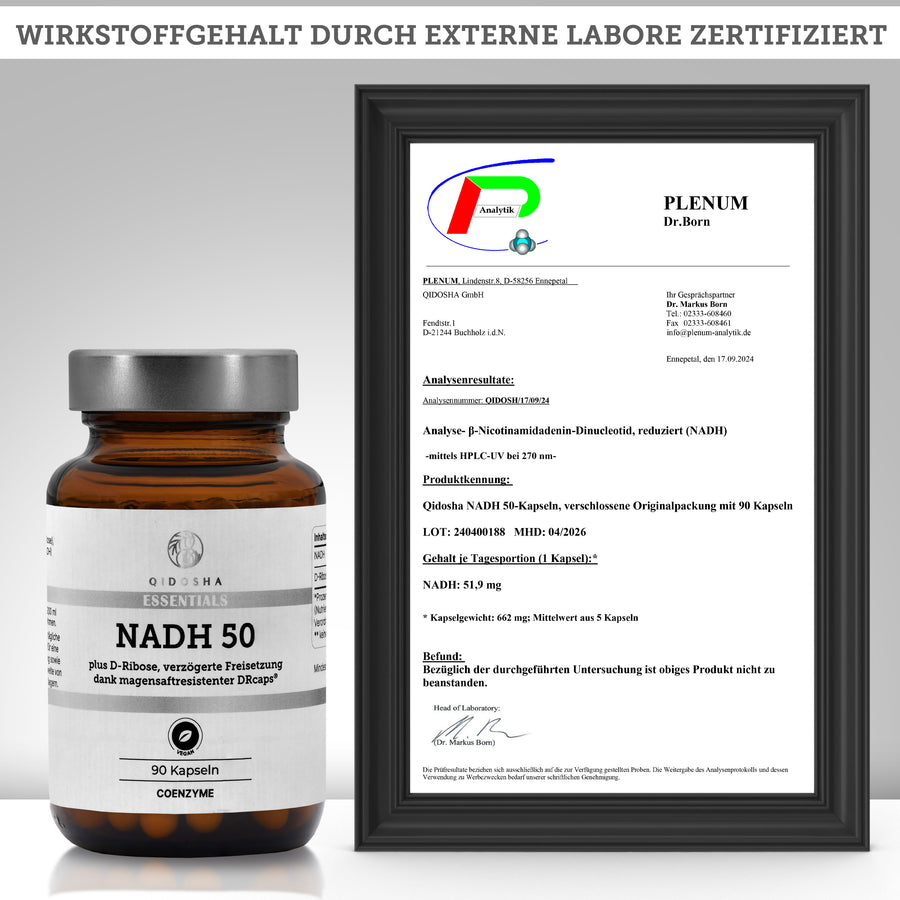 NADH plus D-Ribose im Glas