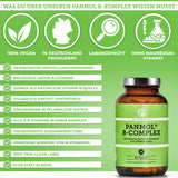 Vitamin B Komplex bioaktiv auf Quinoa-Basis, 180 Kapseln in Glasflasche, 100% vegan, laborgeprüft, ohne Füllstoffe, enthält alle acht B-Vitamine. Premium-Qualität.