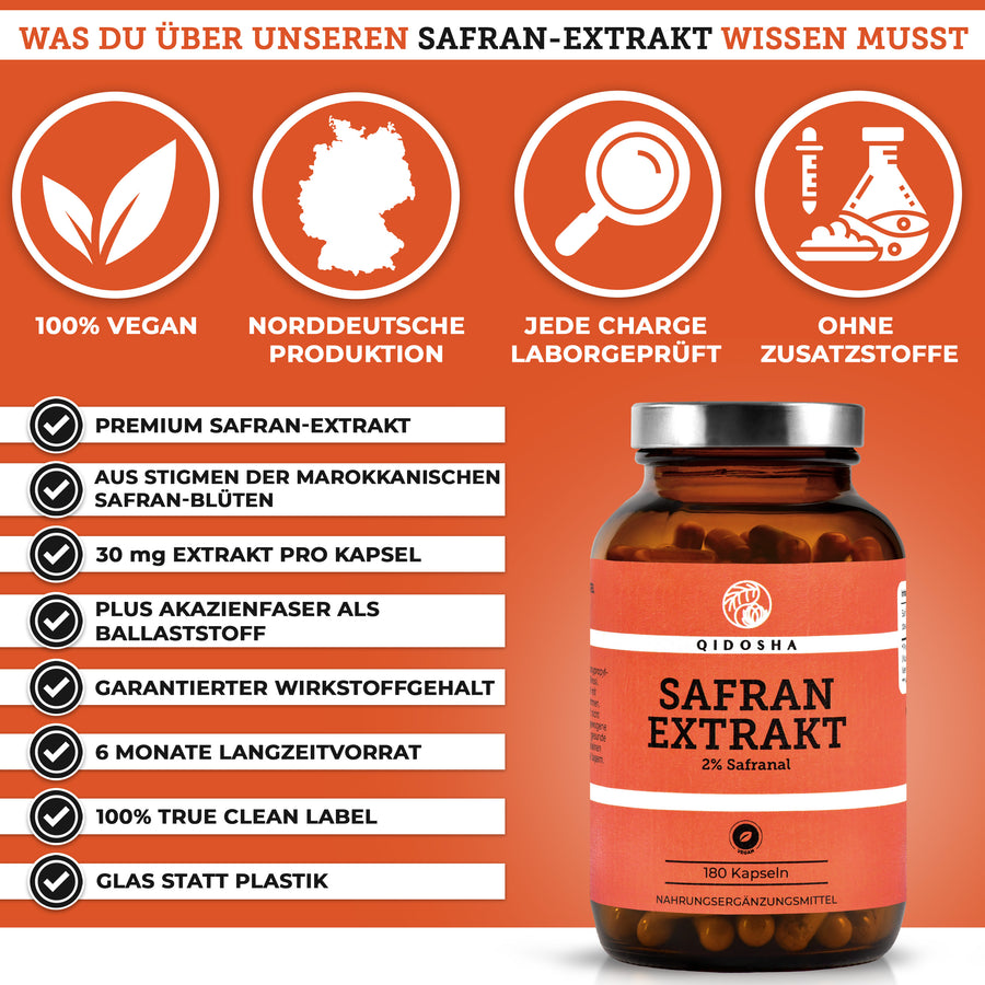 Saffran extract with 2% saffron and 3.5% crocin