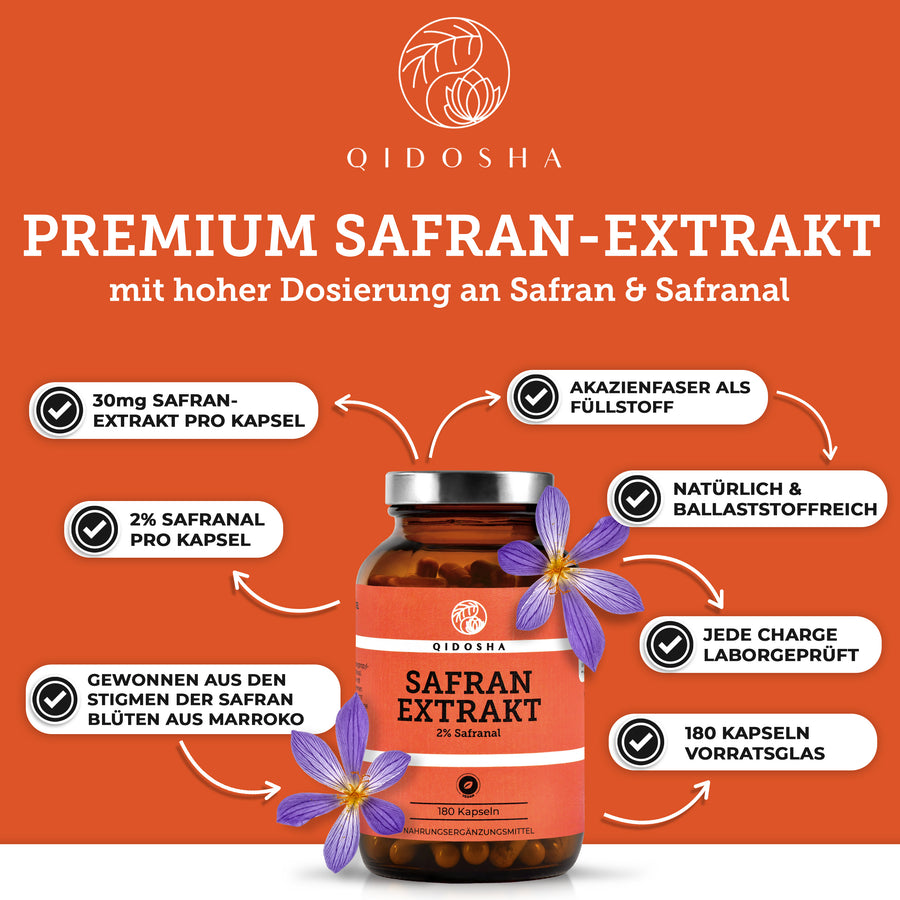 Saffran extract with 2% saffron and 3.5% crocin