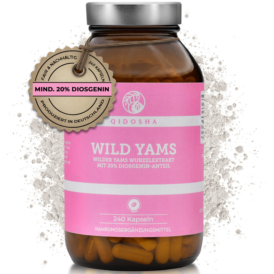 Wild yams (wild yams) in a jar