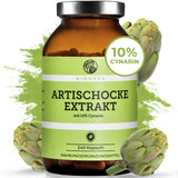 Artischockenextrakt mit 10% Cynarin von Qidosha: Premium, vegan, ohne Füllstoffe, 240 Kapseln in Braunglas. Laborgeprüft, aus spanischen Artischockenblättern. Hergestellt in Deutschland.