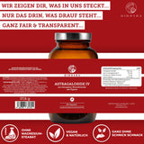Astragalosid IV aus Astragalus-Wurzelextrakt plus Piperin: Premium-Nahrungsergänzung, vegan, laborgeprüft, ohne Füllstoffe, in Glasverpackung für höchste Qualität und Transparenz. 90 Kapseln.