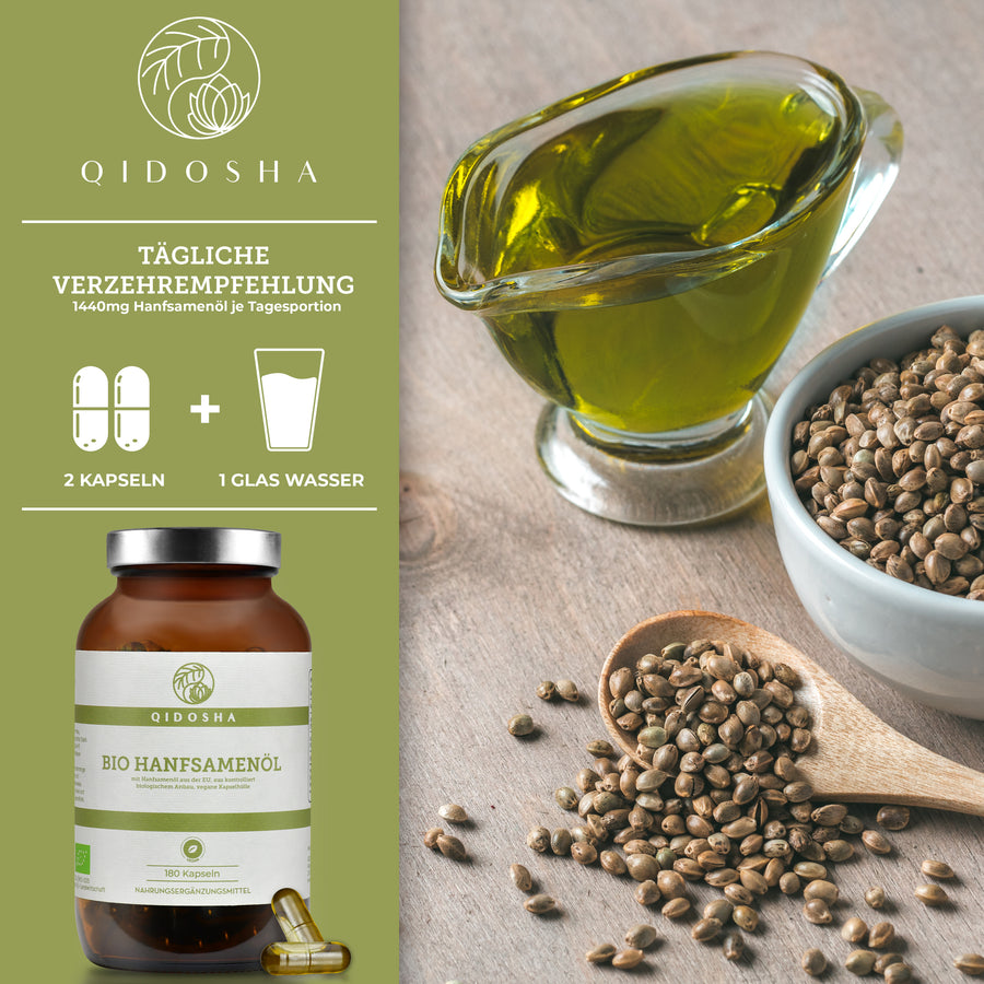 Βιολογικό έλαιο σπόρων κάνναβης (vegan)