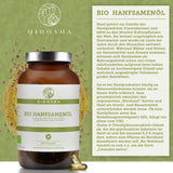 Biologische hennepzaadolie (veganistisch)