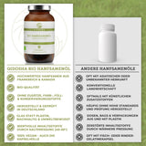 Biologische hennepzaadolie (veganistisch)